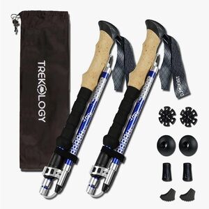 Blue and Black Trekking Poles New in Box
